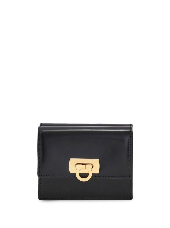 Ferragamo Women Gancini Bi-Fold Wallet With Coin Pocket