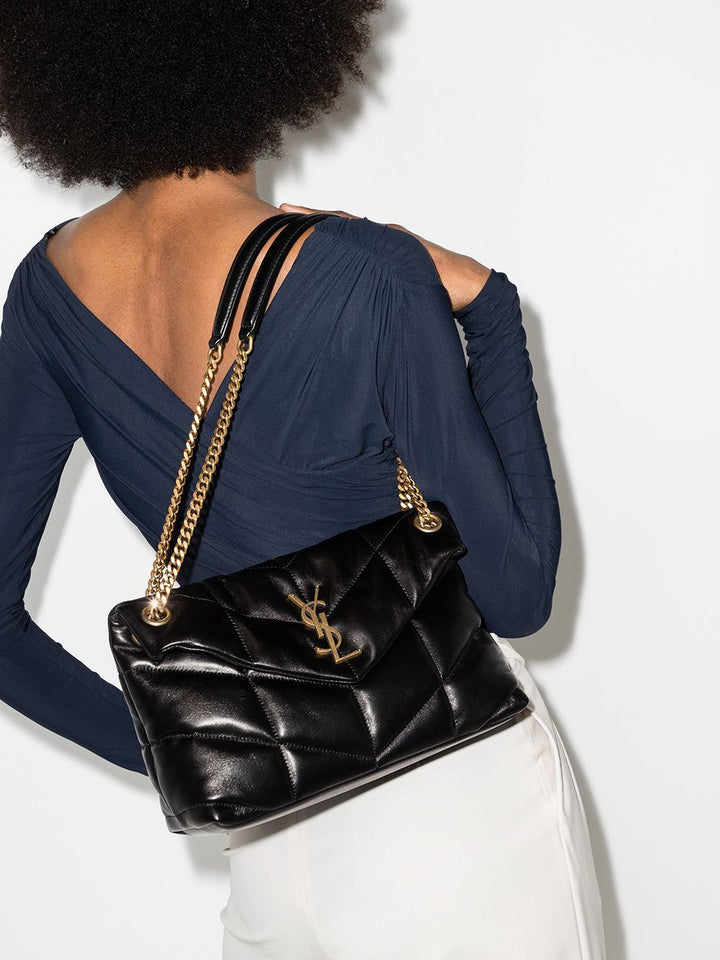 Saint Laurent Women Small Loulou Puffer Bag In Nappa Leather