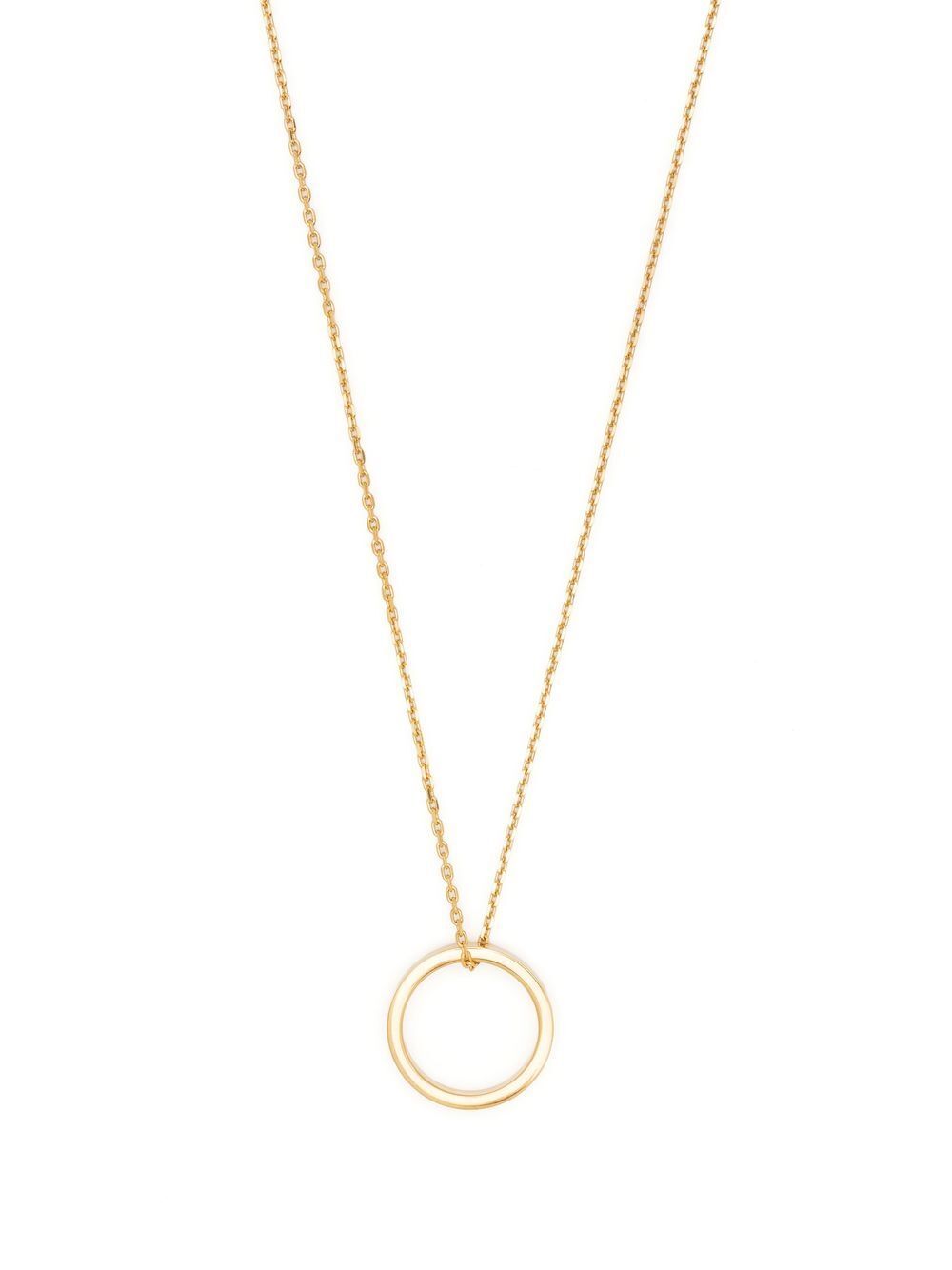 Maison Margiela Women Logo Ring Silver Necklace