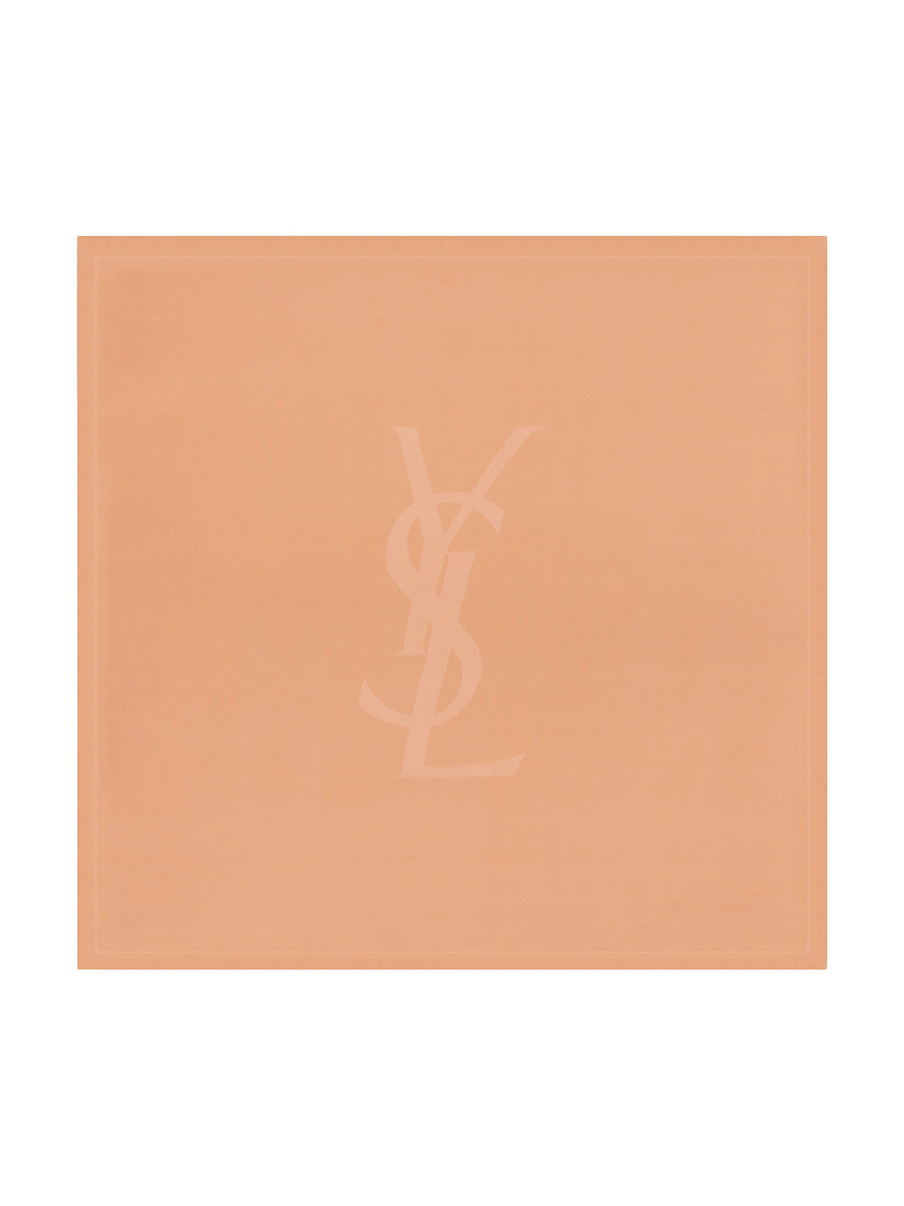 Saint Laurent Women Cassandre Square Scarf In Semi-Sheer Silk Charmeuse