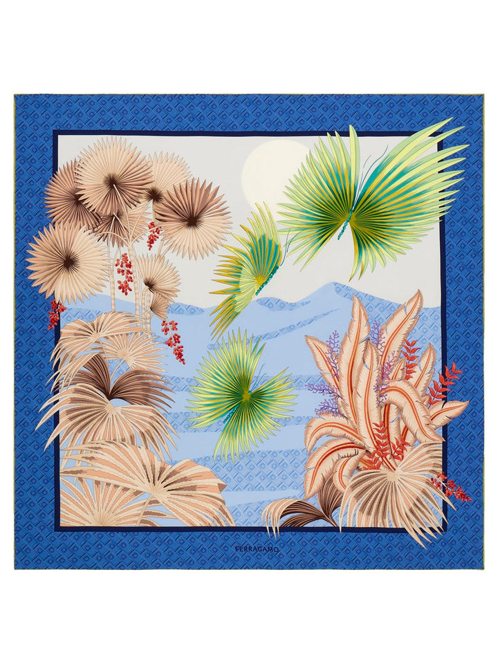 Ferragamo Women Dune Print Silk Scarf