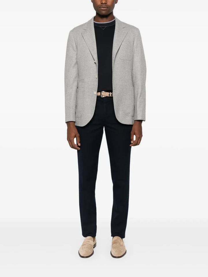 Brunello Cucinelli Men Cotton Chino Trousers