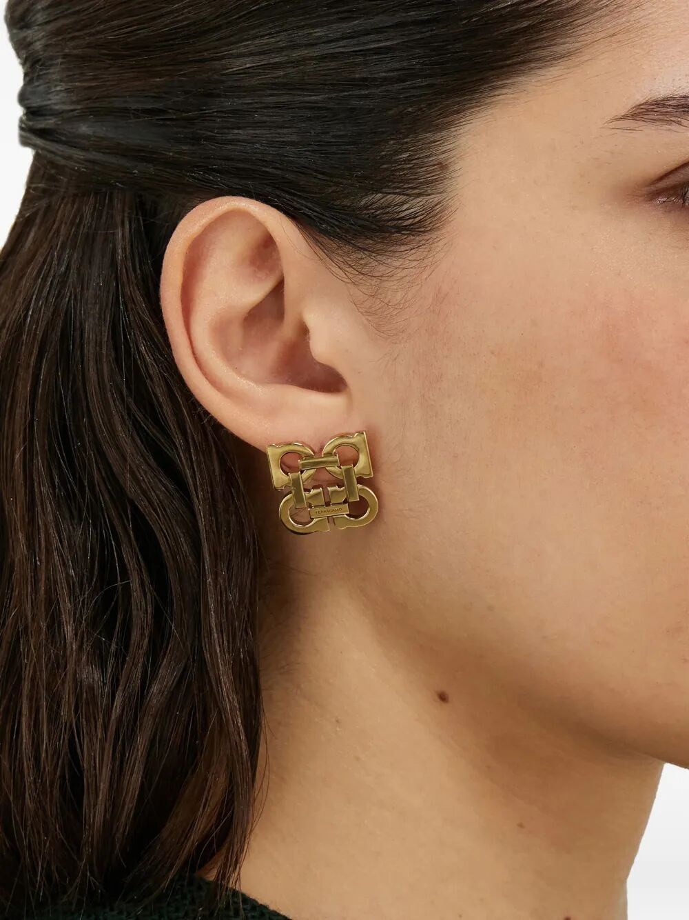 Ferragamo Women Four Gancini Clip On Earrings