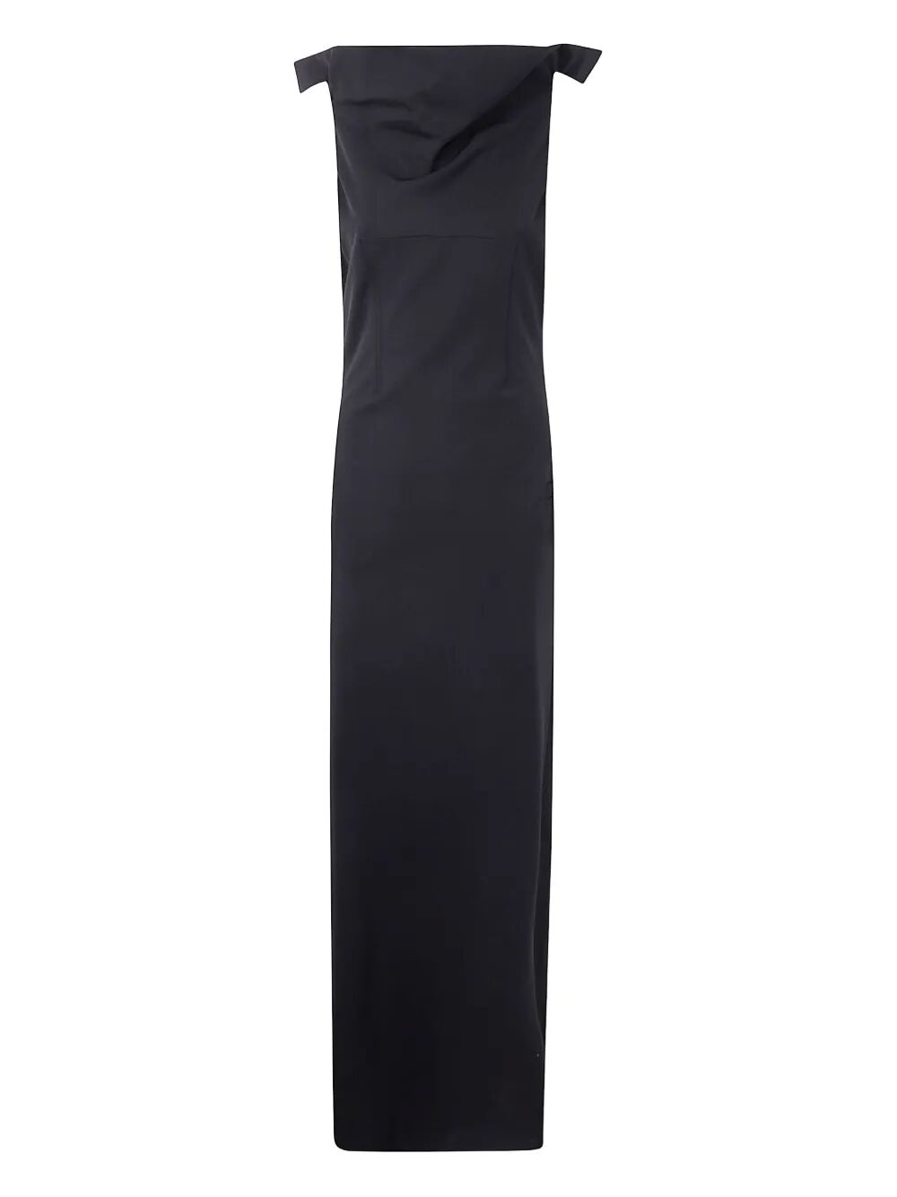 Jean Paul Gaultier Women Long Backless Dress With Belt On The Back