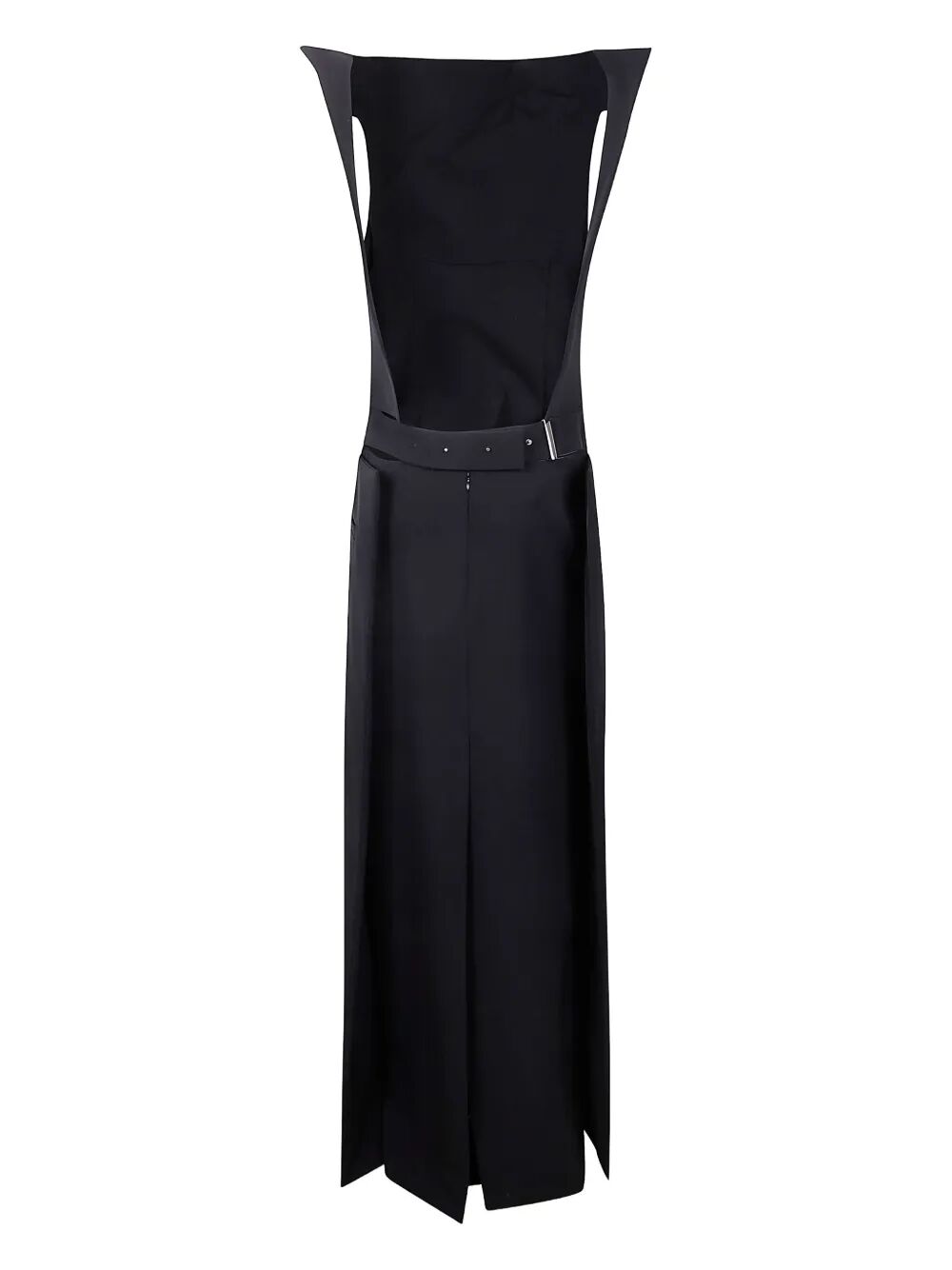 Jean Paul Gaultier Women Long Backless Dress With Belt On The Back