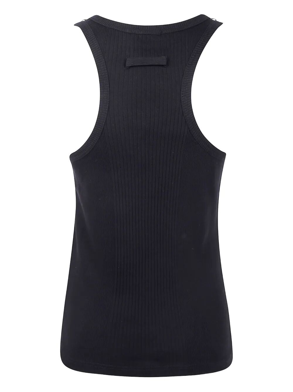 Black tank top on a white background