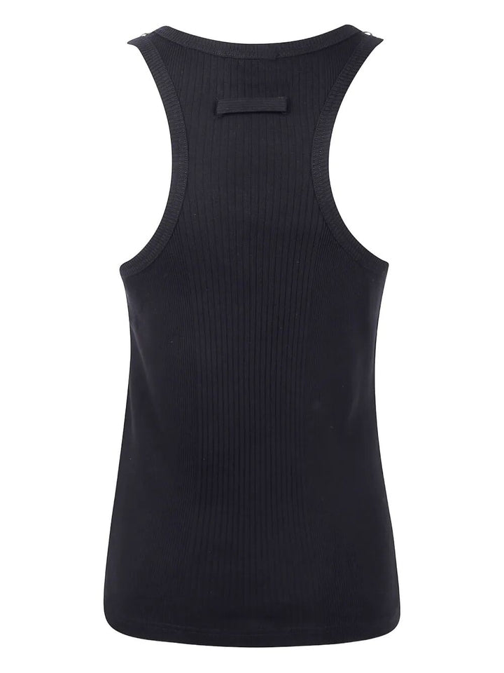 Black tank top on a white background