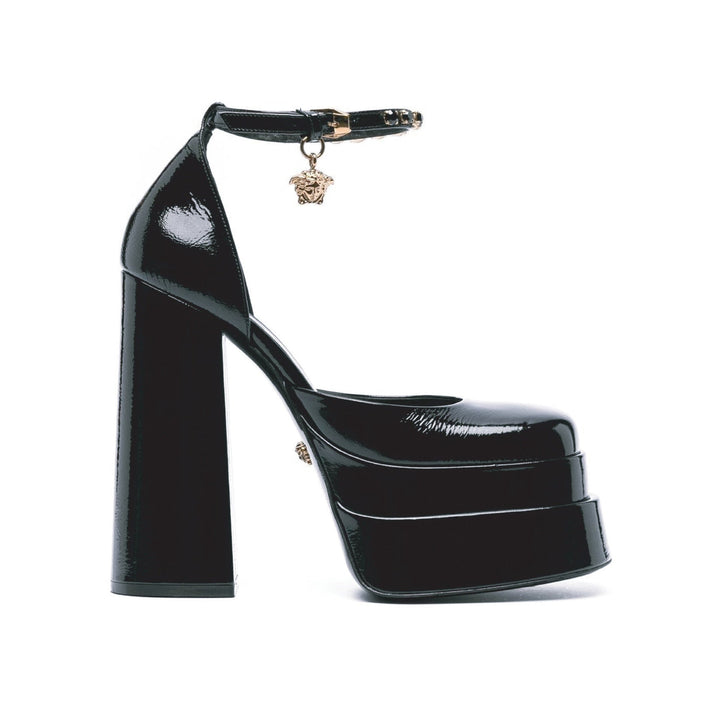 Versace Leather Platform Sandals Women