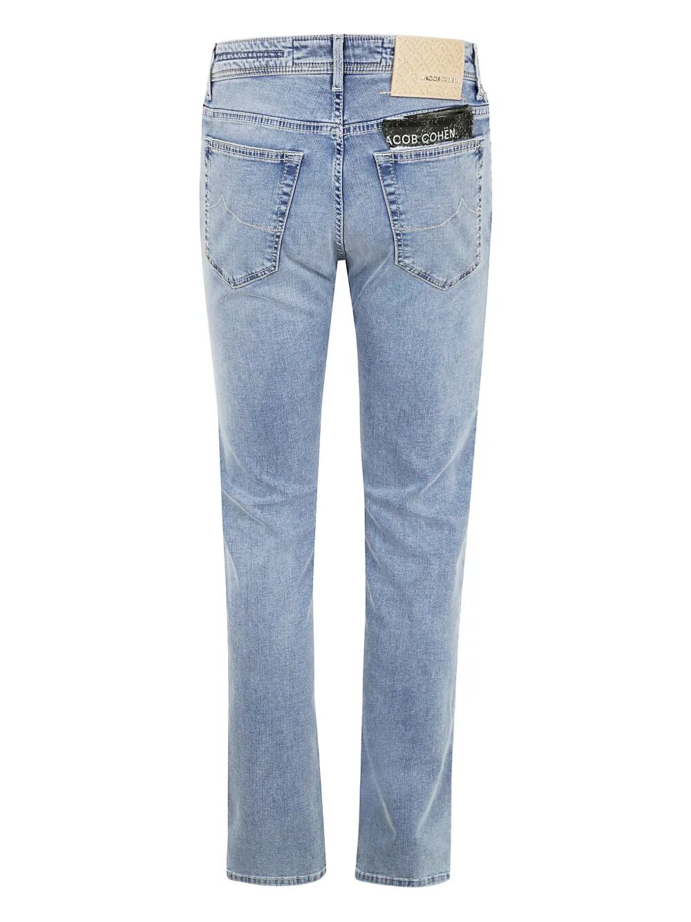Jacob Cohen Men Pant 5 Pocket Slim Fit Bard Denim Blue Stretch
