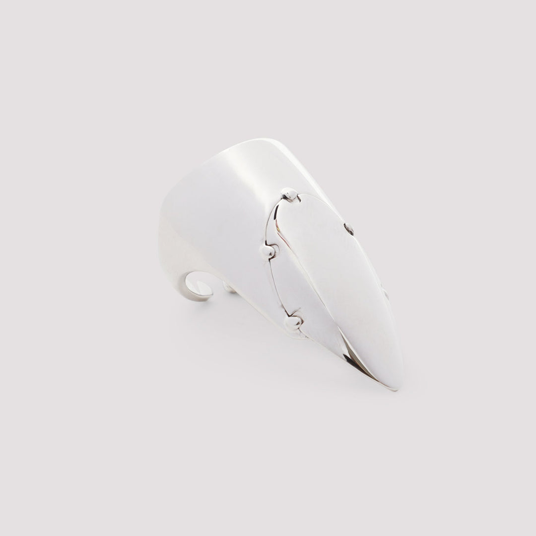 White plastic clip on a light gray background