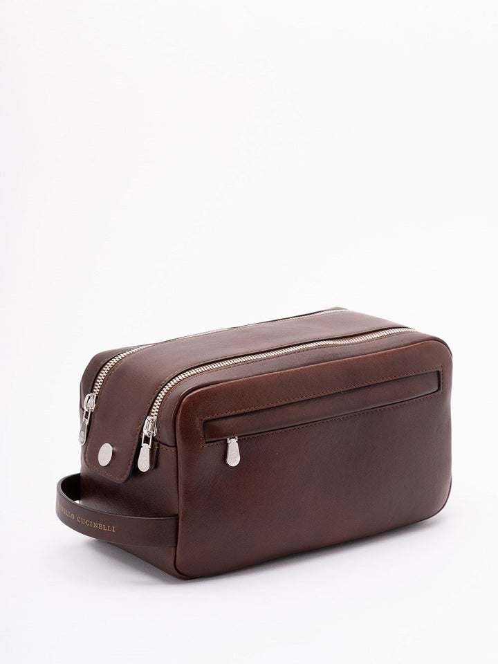 Brunello Cucinelli Men Beauty Case With Double Zipper