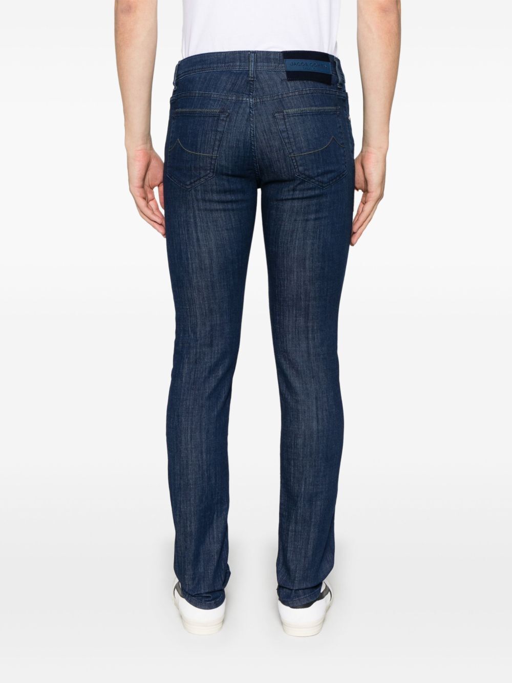 Jacob Cohen Men Pant 5 Pocket Slim Fit Bard Denim Blue Stretch