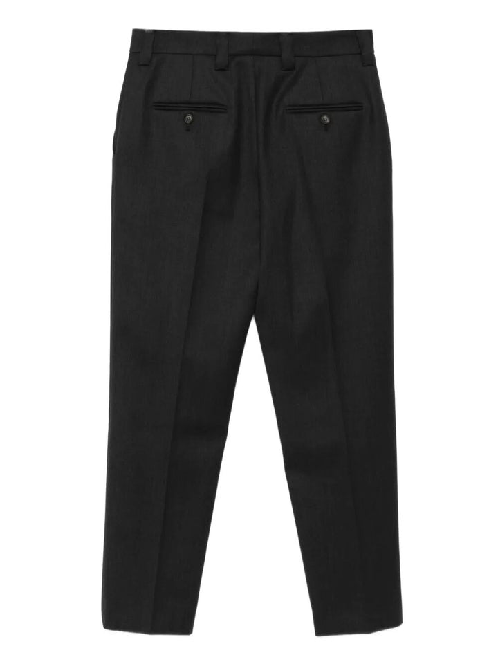 Prada Women Safety-Pin Detail Wool Trousers
