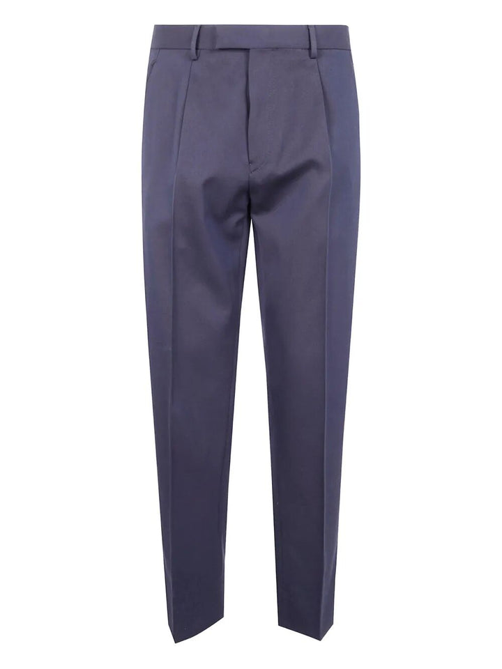 Zegna Men Cotton And Wool Pants