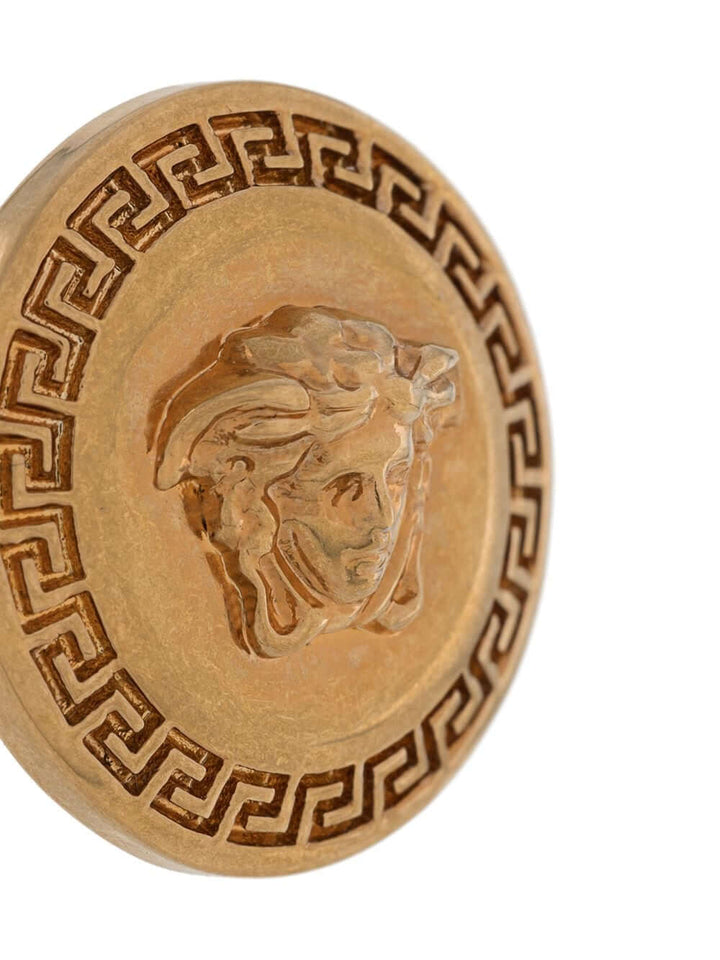 Versace Women Circular Medusa Earrings.