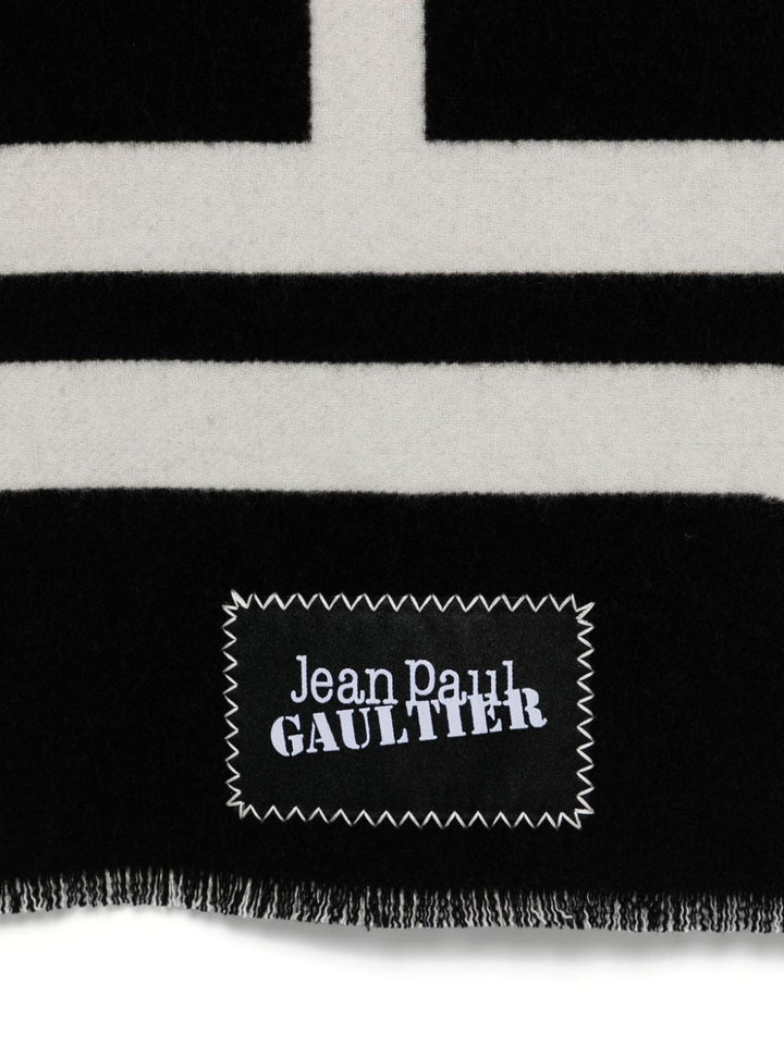Jean Paul Gaultier Women Wool Scarf With "Jean Paul Gaultier" Logo