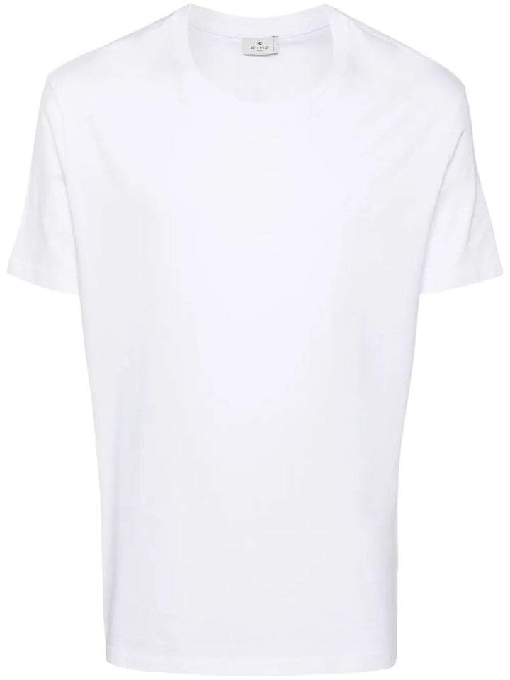 Etro Men Pegaso-Embroidered Cotton T-Shirt