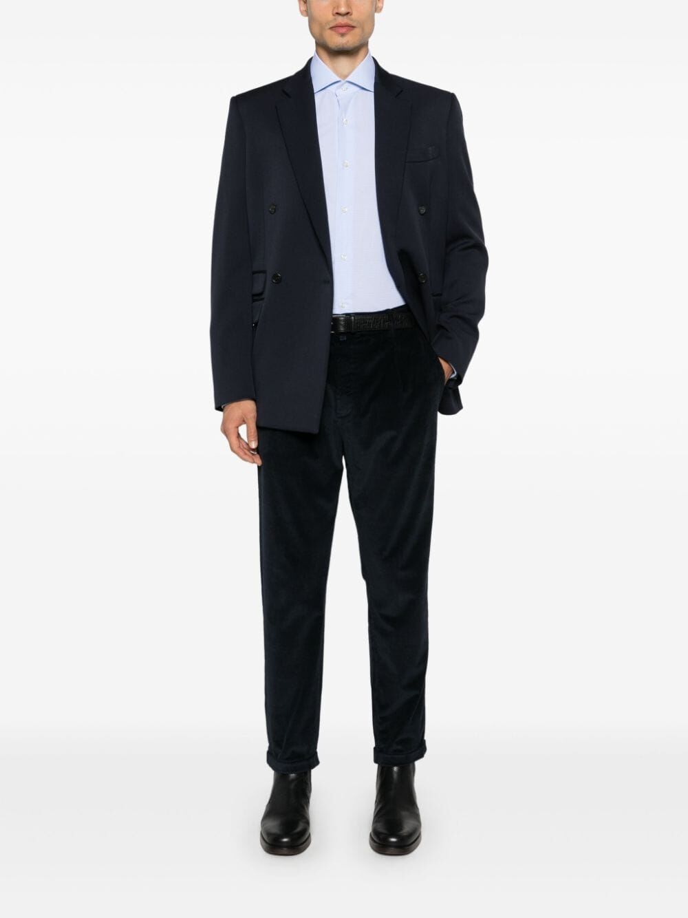 Jacob Cohen Men Crop Slim Single Pence Henry Pant