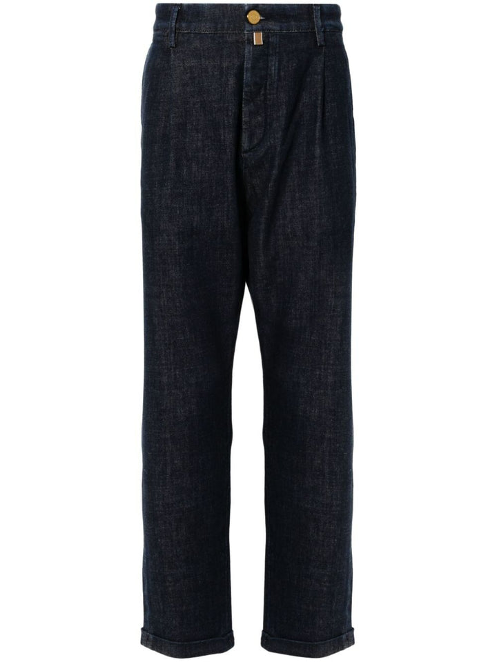 Jacob Cohen Men Crop Slim Single Pence Henry Pant