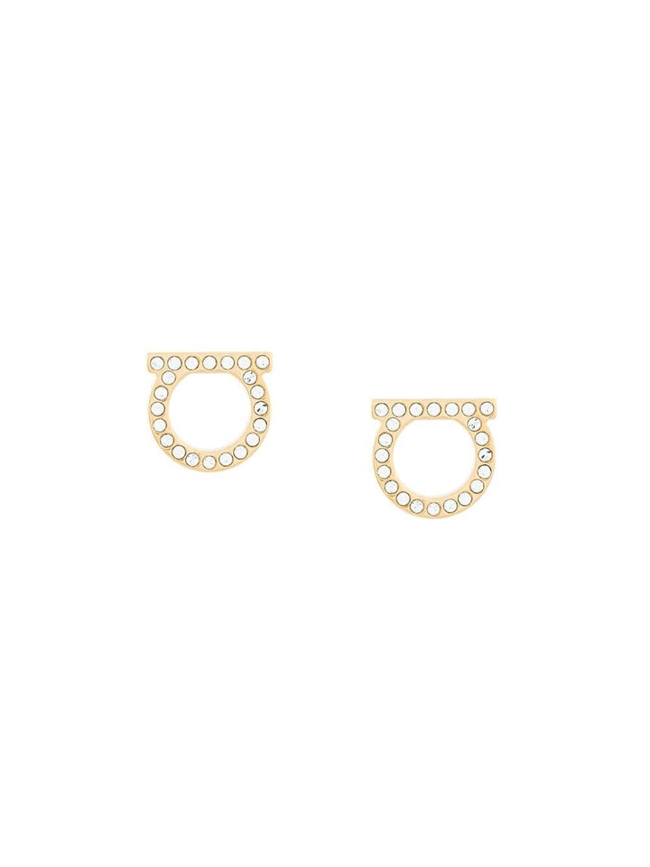 Ferragamo Women Gancini Crystals Earrings - L
