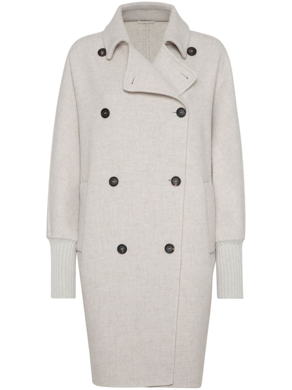 Brunello Cucinelli Women Over Peacoat Overcoat