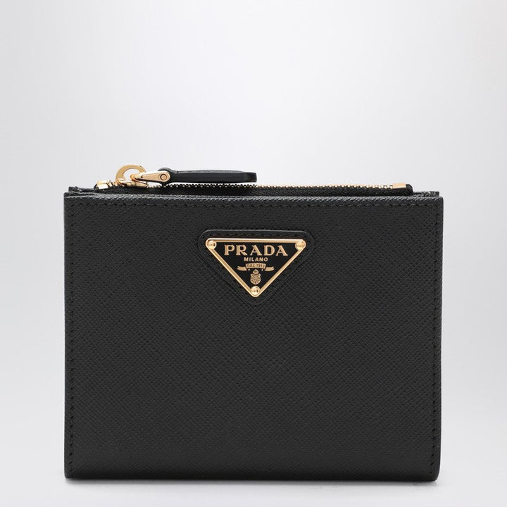 Prada Black Saffiano Leather Wallet Women
