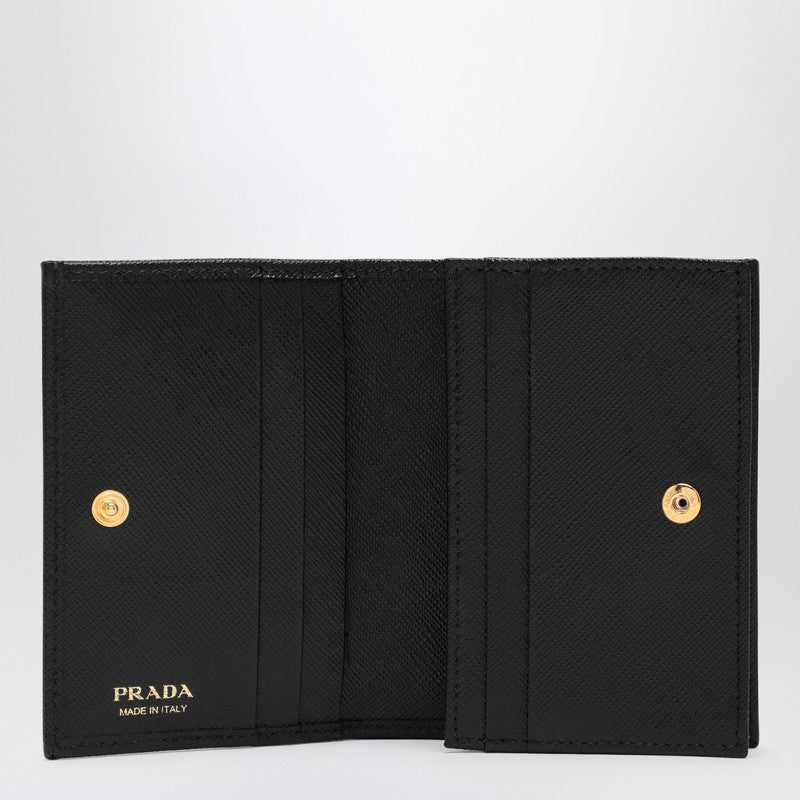 Prada Black Saffiano Leather Small Wallet Women