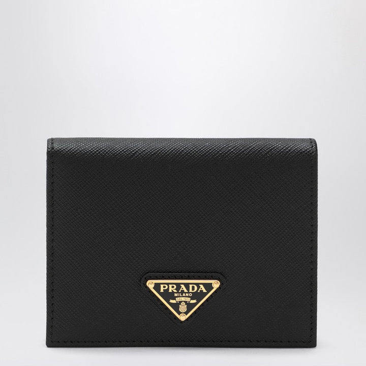 Prada Black Saffiano Leather Small Wallet Women