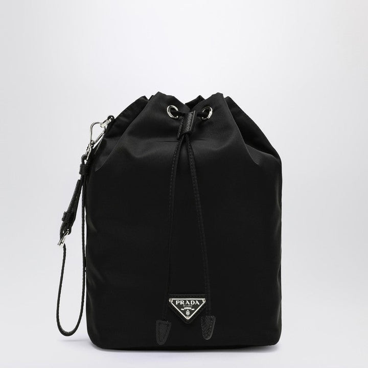 Prada Black Pouch In Re-Nylon Women