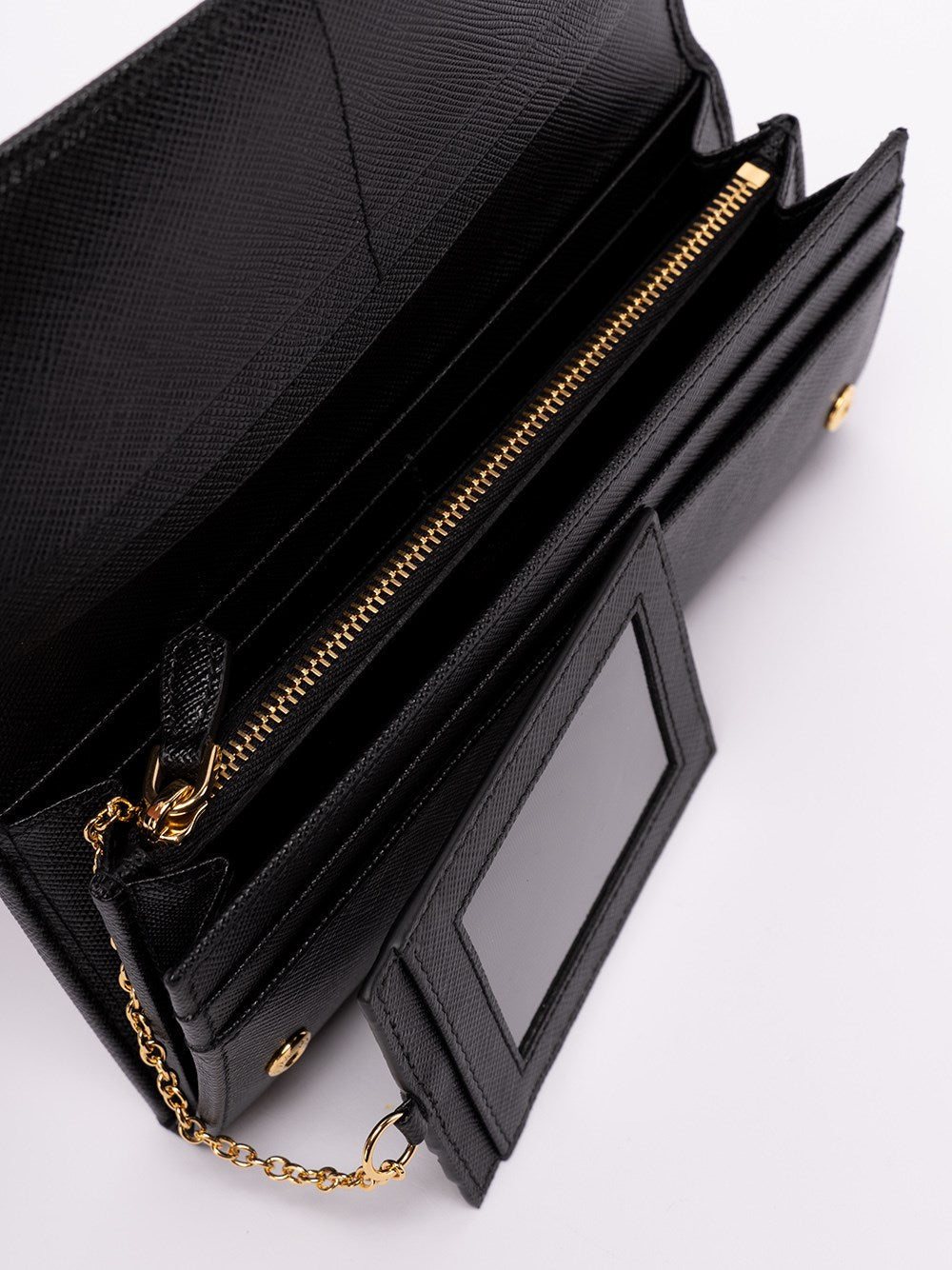 Prada Women Large Saffiano Leather Wallet