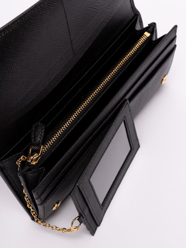 Prada Women Large Saffiano Leather Wallet