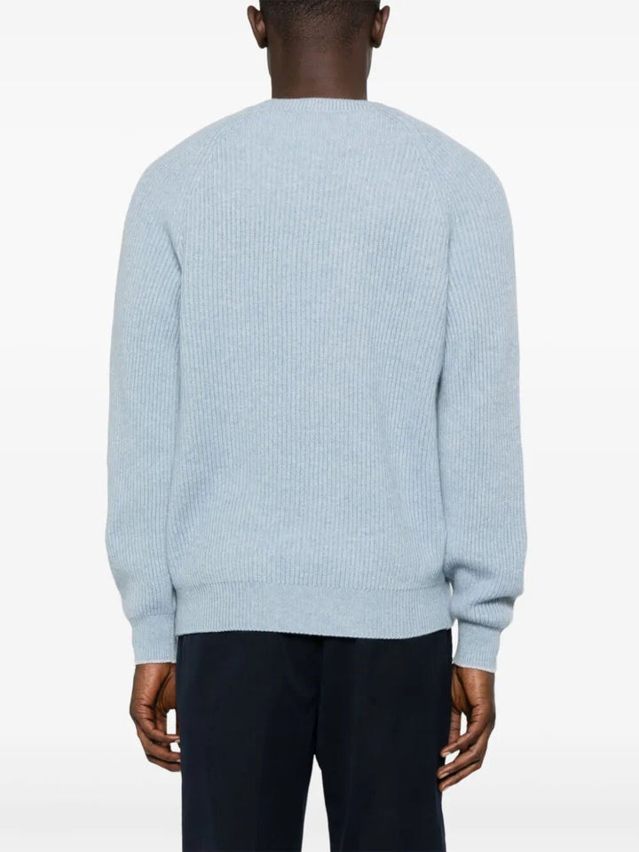 Brunello Cucinelli Men English Rib Knit Sweater
