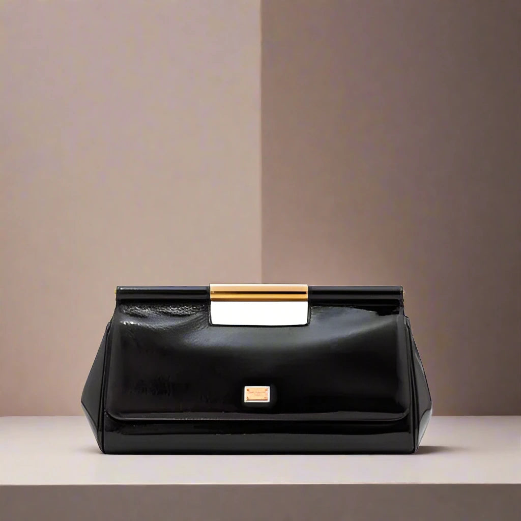 Dolce & Gabbana BLACK LEATHER HANDBAG