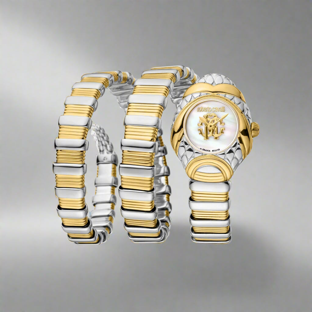 Roberto Cavalli By Franck Muller women's tow tone serpent Watches