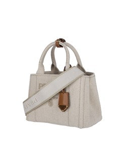 Prada Women Small Logo Tote Bag