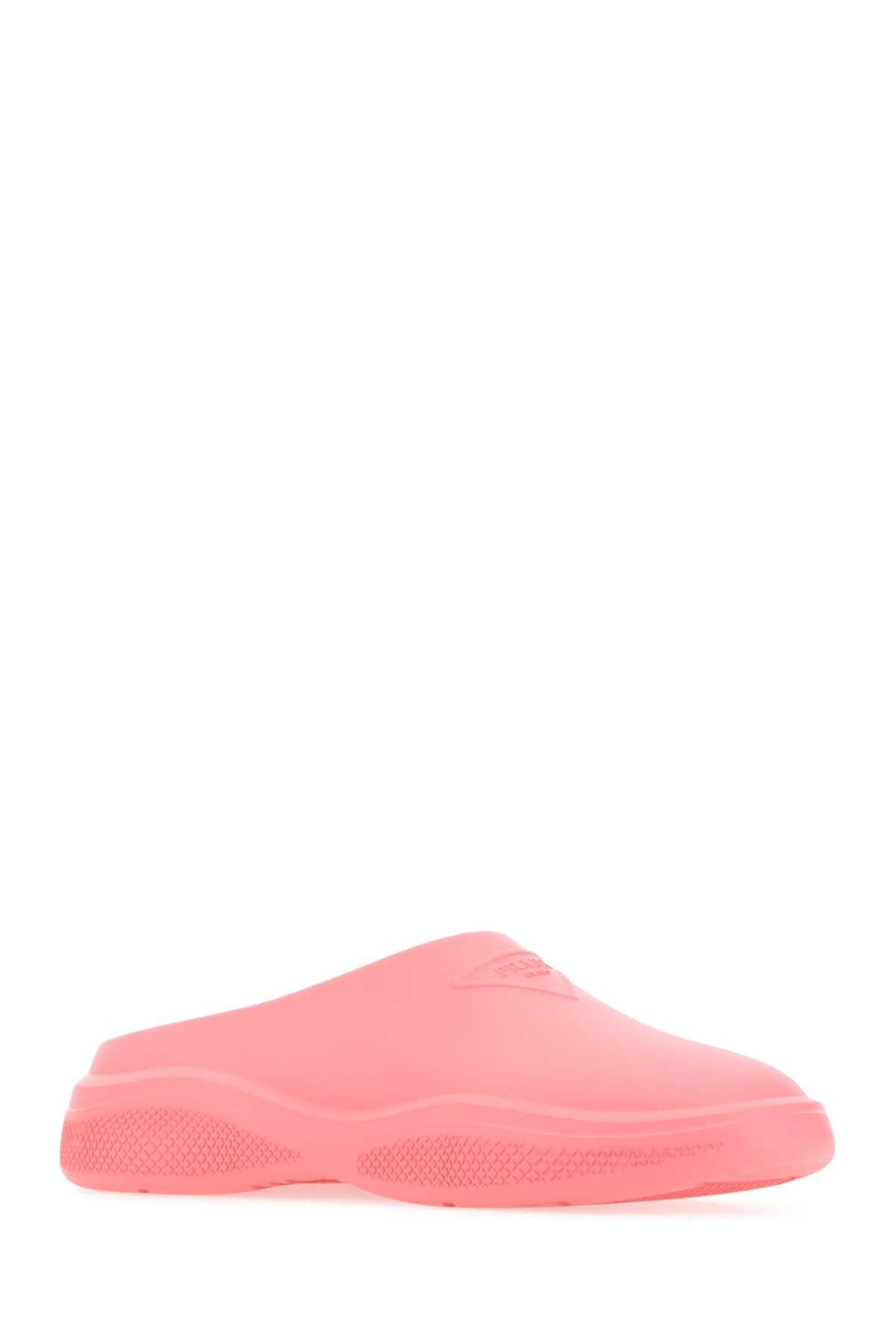 Prada Women Dark Pink Rubber Slippers