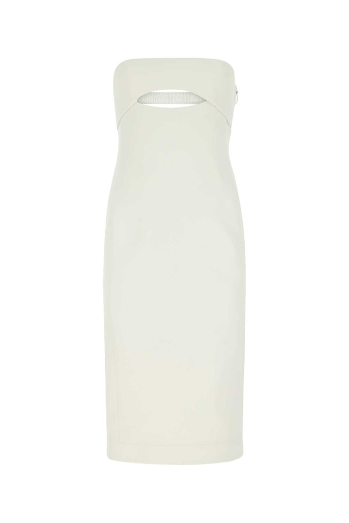 Saint Laurent Women White Viscose Dress