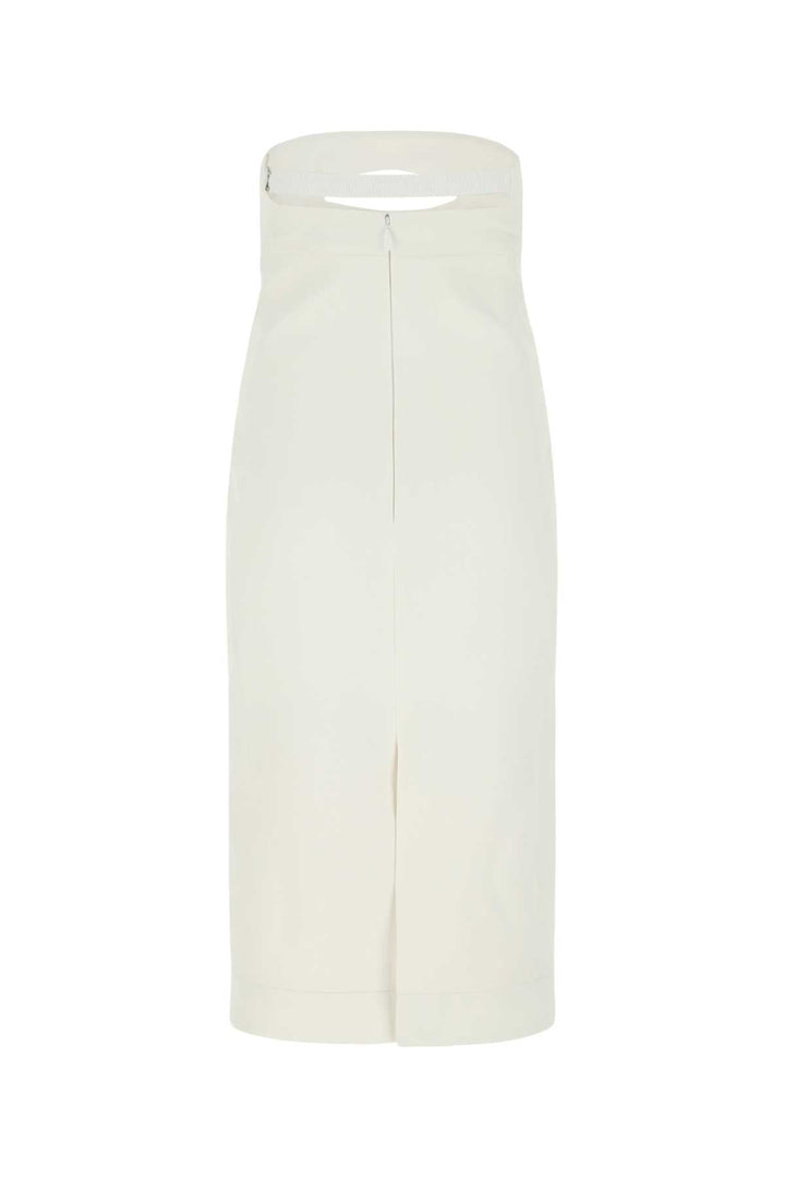 Saint Laurent Women White Viscose Dress
