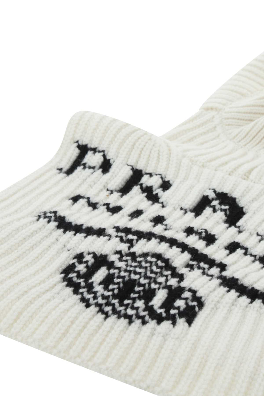 Prada Women Ivory Cashmere Balaclava