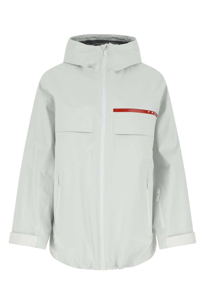 Prada Women Chalk Gore-Texâ® Oversize K-Way