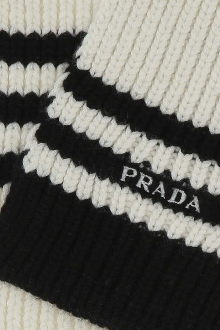 Prada Women Embroidered Cashmere Scarf