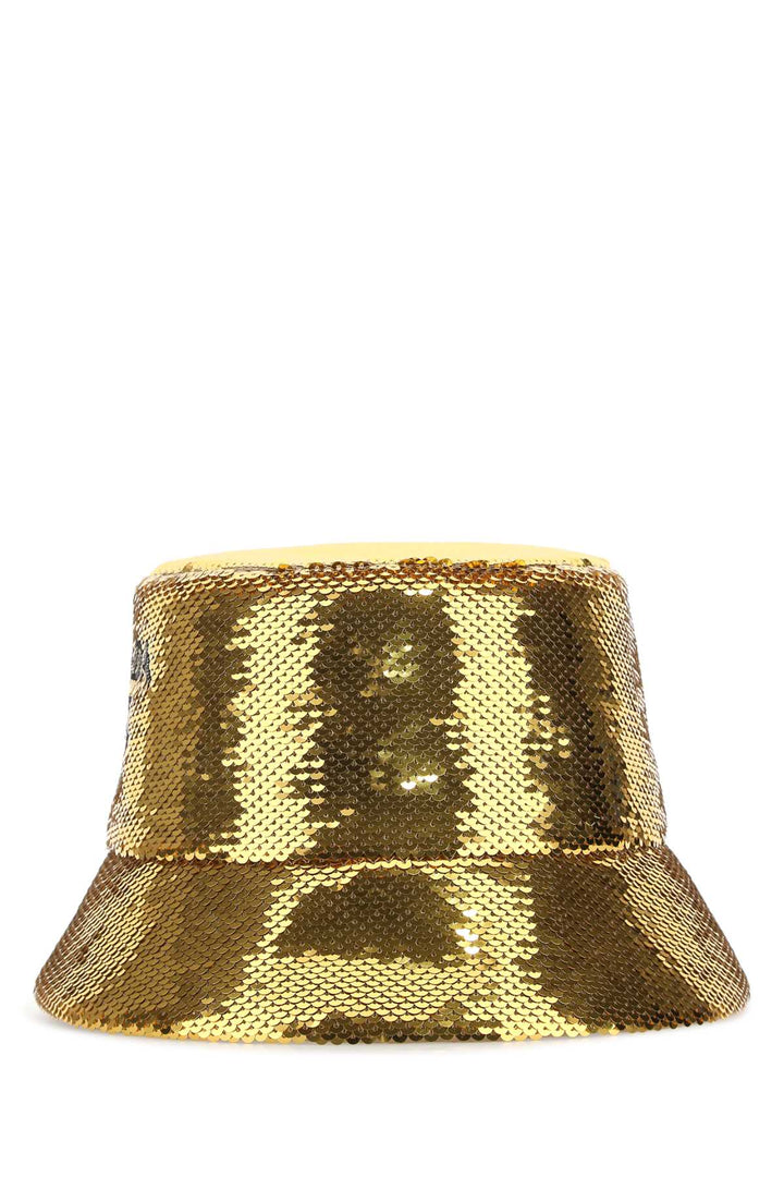 Prada Women Gold Sequins Bucket Hat