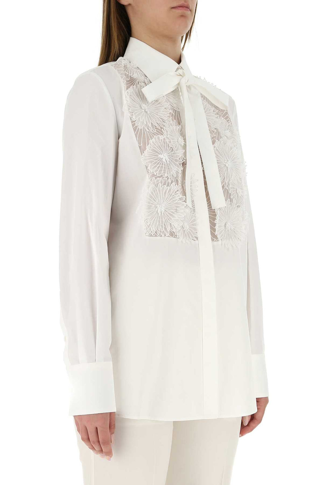Valentino Garavani Women White Poplin Shirt