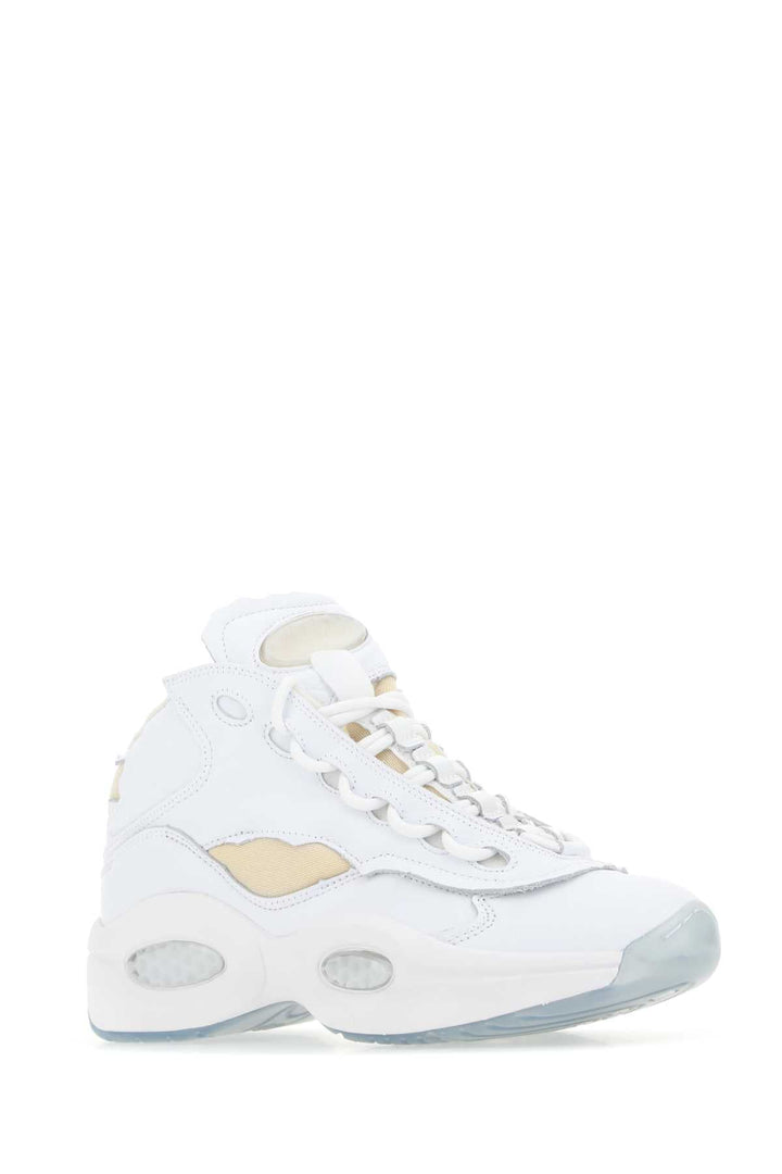 Maison Margiela Unisex White Leather Project 0 Tq Memory Of Sneakers
