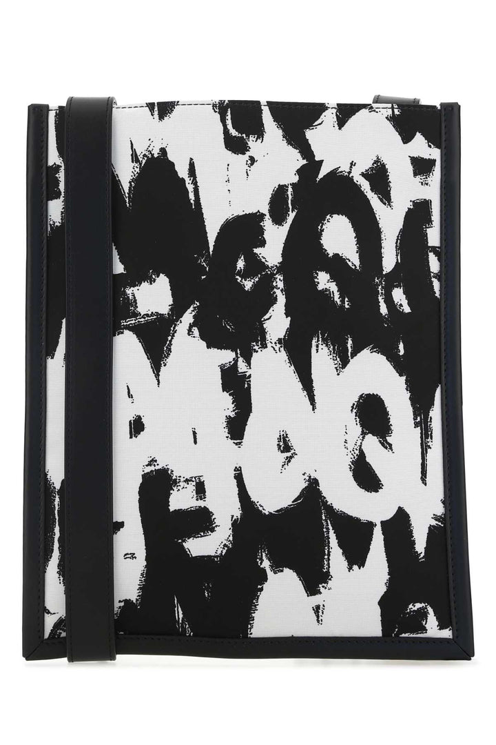 Alexander Mcqueen Men Printed Nylon Crossbody Bag