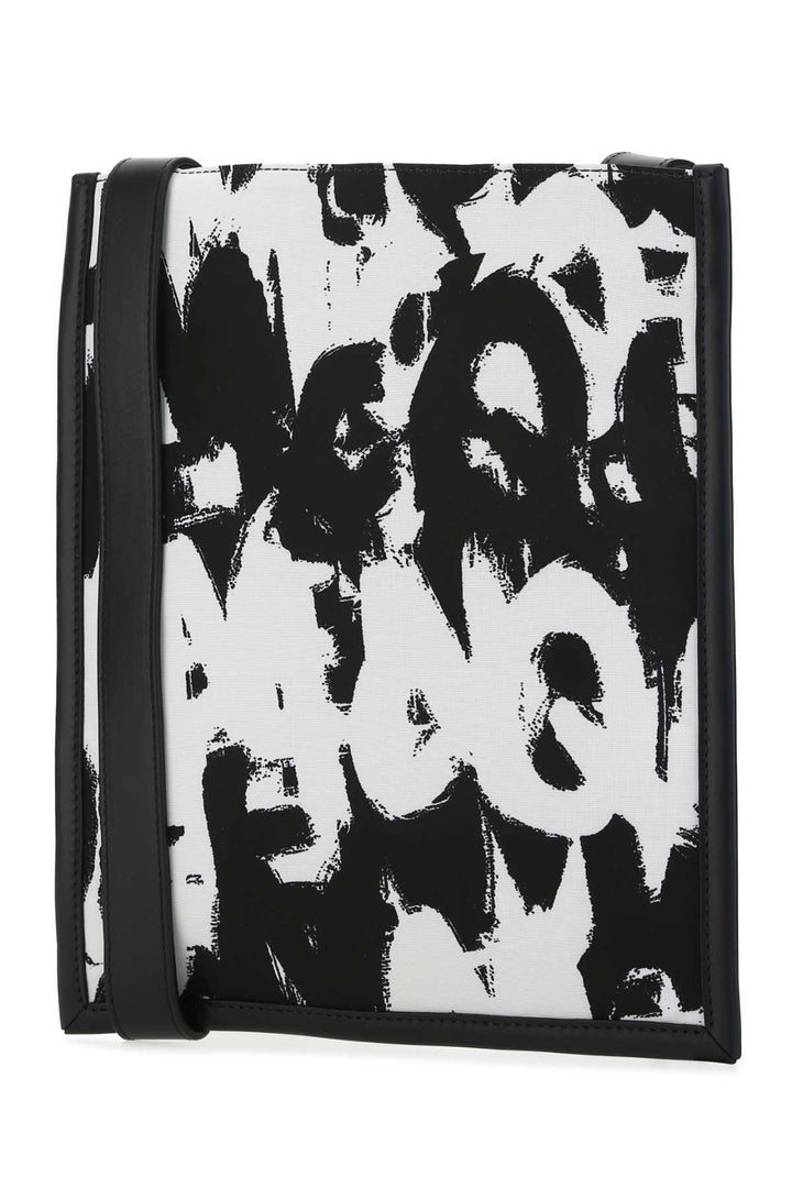 Alexander Mcqueen Men Printed Nylon Crossbody Bag