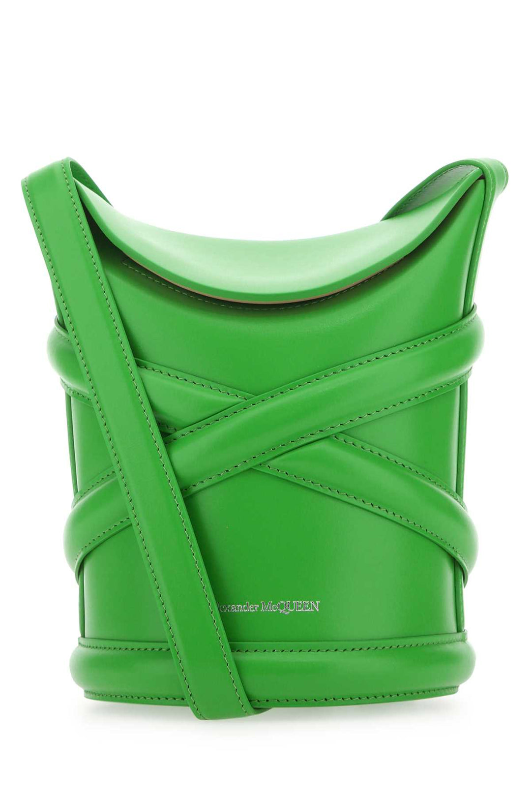 Alexander Mcqueen Women Grass Green The Curve Bucket Hat