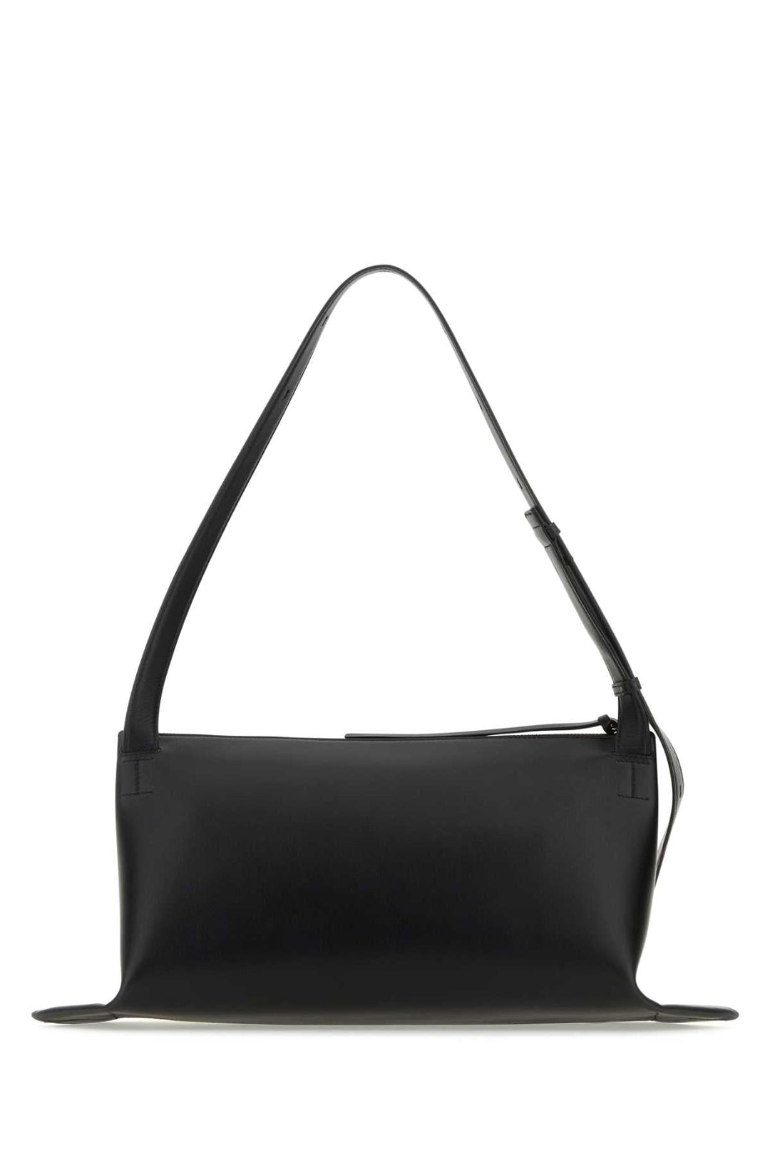 Jil Sander Women Two-Tone Canvas And Leather Medium Empire Shoulder Bag