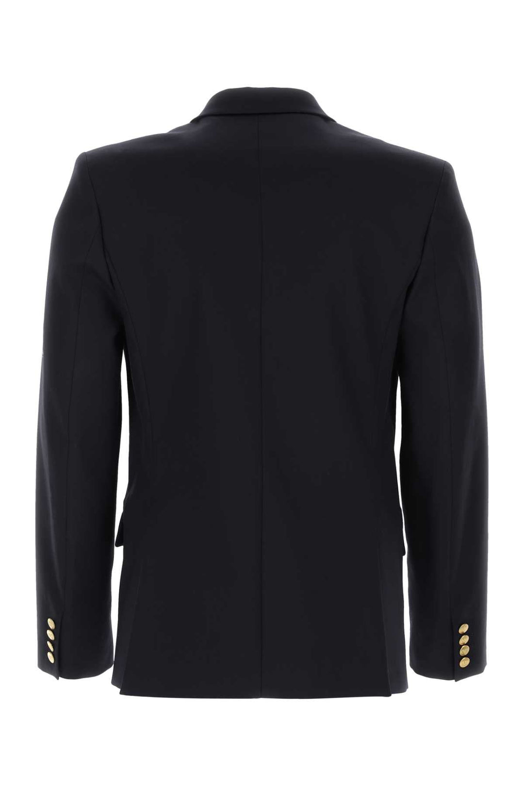 Valentino Garavani Men Navy Blue Cotton Blazer