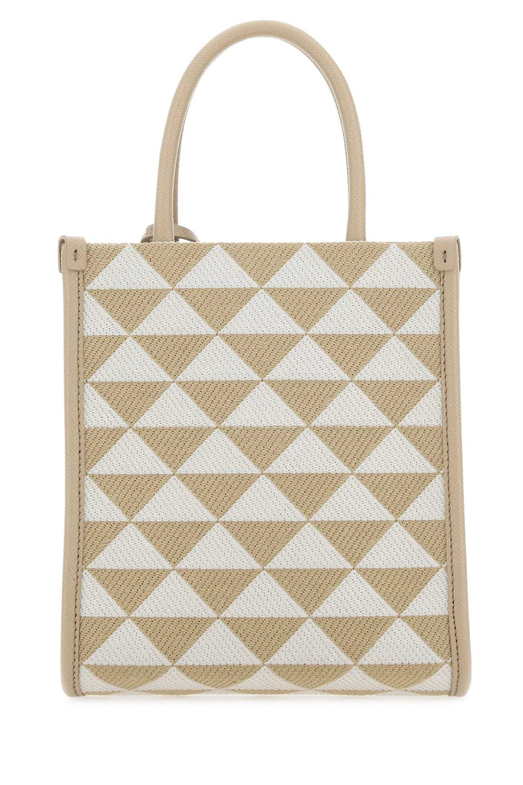 Prada Women Embroidered Fabric Micro Symbole Handbag